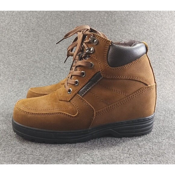 CALDEN K881803 - 5.2 Inches Elevator Height Increase Nubuck Brown Boots Men 9 - Picture 7 of 16